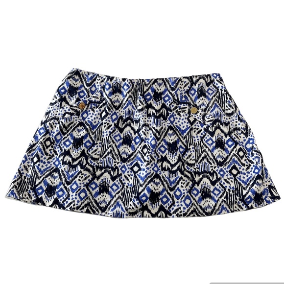 Lilly Pulitzer Shorts Lilly Pulitzer Sz Xl Skirt Skort Blue Cotton